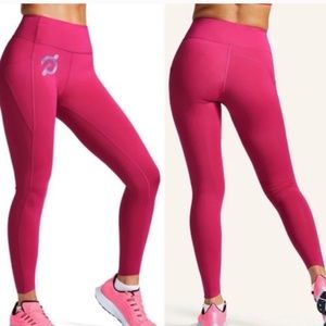 Peloton New Move Mission Pink High Rise Tulip Hem Leggings